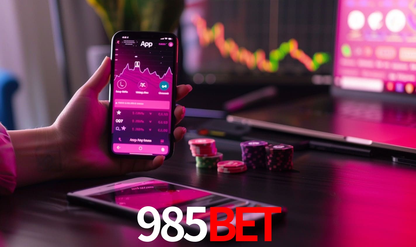 Comparação APP mobile vs versão web da 985bet